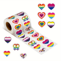 500 Pride Stickers Laptop Helmet Car Bike Computer Roll