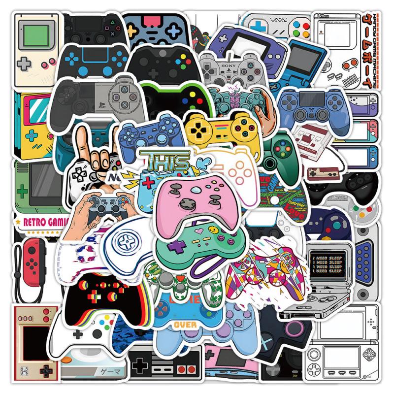 50pcs Game Handles Doodle Waterproof Stickers DIY Creative Toys