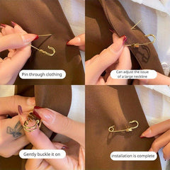 12pcs Waist Tightness Adjustment Pins Garment Accessories
