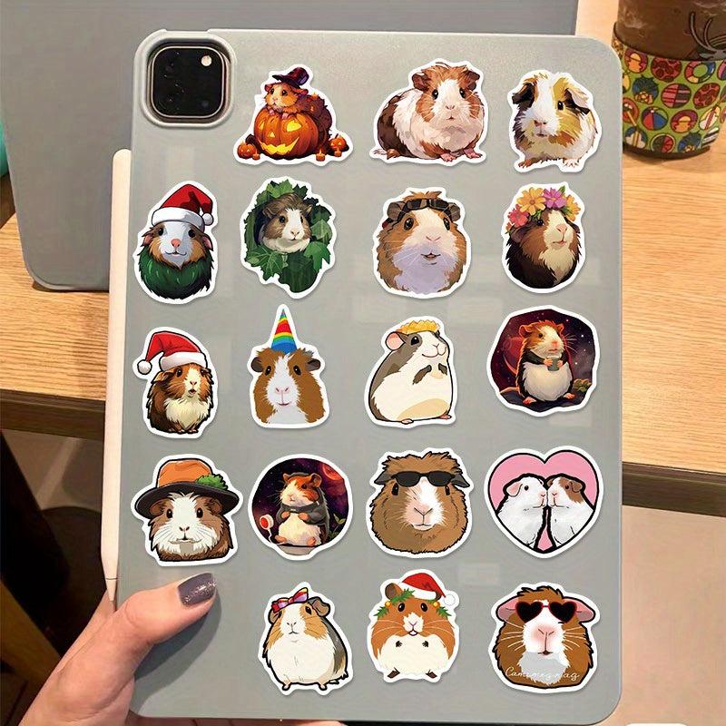 50pcs Guinea Pig Waterproof Graffiti Stickers, Motorcycle Laptop Helmet Decor