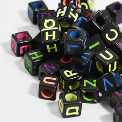 100pcs Alphabet Acrylic Beads for DIY Jewelry Making
