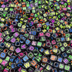 100pcs Alphabet Acrylic Beads for DIY Jewelry Making