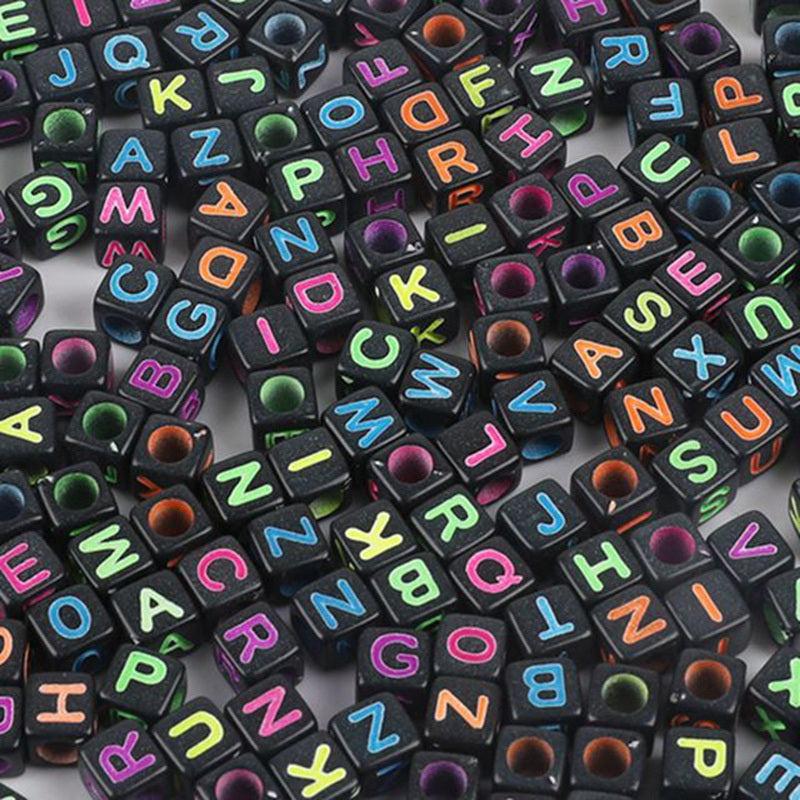100pcs Alphabet Acrylic Beads for DIY Jewelry Making