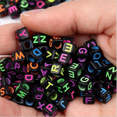 100pcs Alphabet Acrylic Beads for DIY Jewelry Making