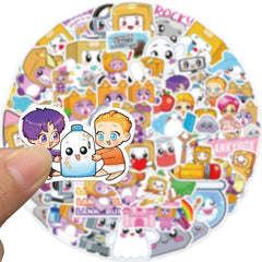 50 Sheets Cat Sticker Set for Laptop Scrapbooking Waterproof Toy Gift