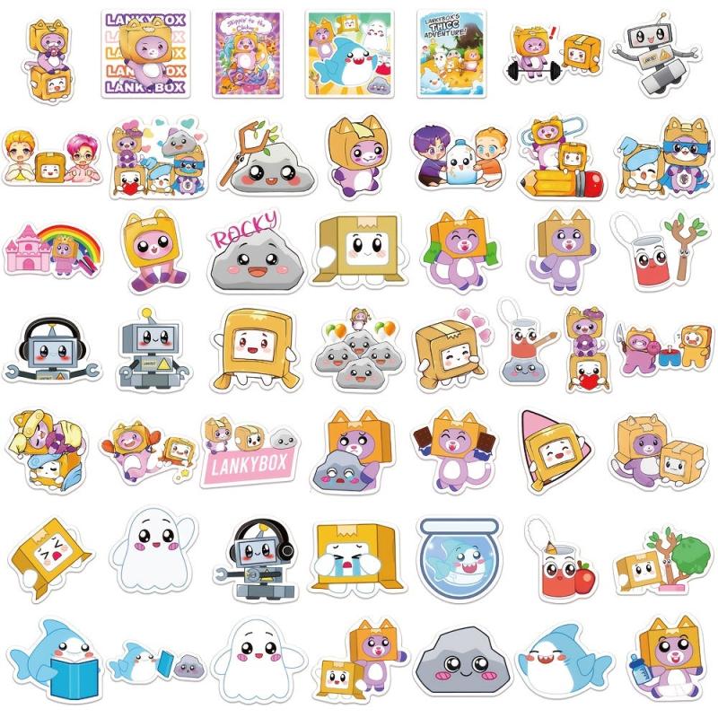 50 Sheets Cat Sticker Set for Laptop Scrapbooking Waterproof Toy Gift