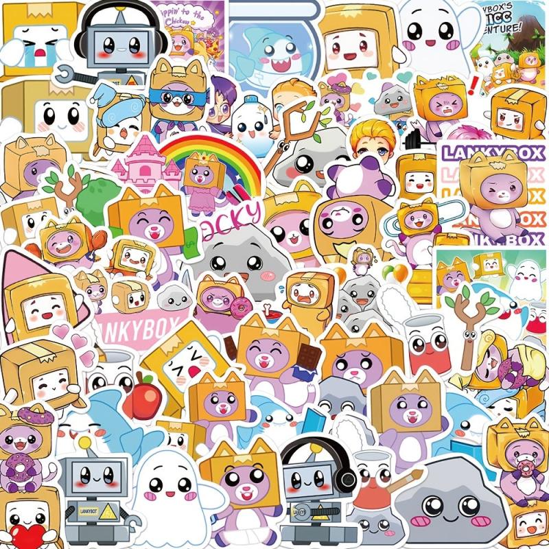 50 Sheets Cat Sticker Set for Laptop Scrapbooking Waterproof Toy Gift