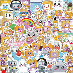 50 Sheets Cat Sticker Set for Laptop Scrapbooking Waterproof Toy Gift