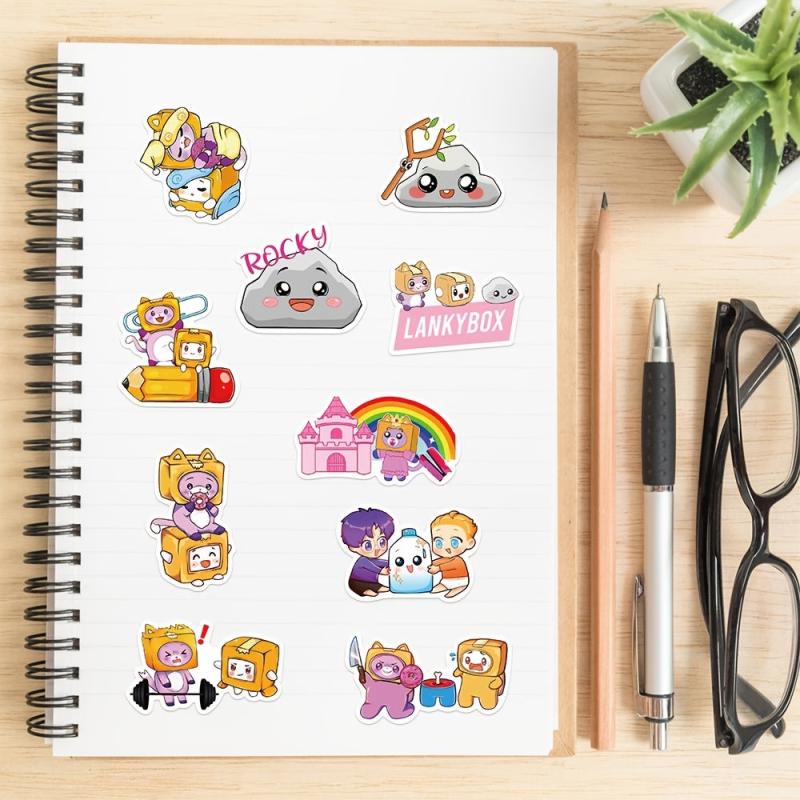 50 Sheets Cat Sticker Set for Laptop Scrapbooking Waterproof Toy Gift