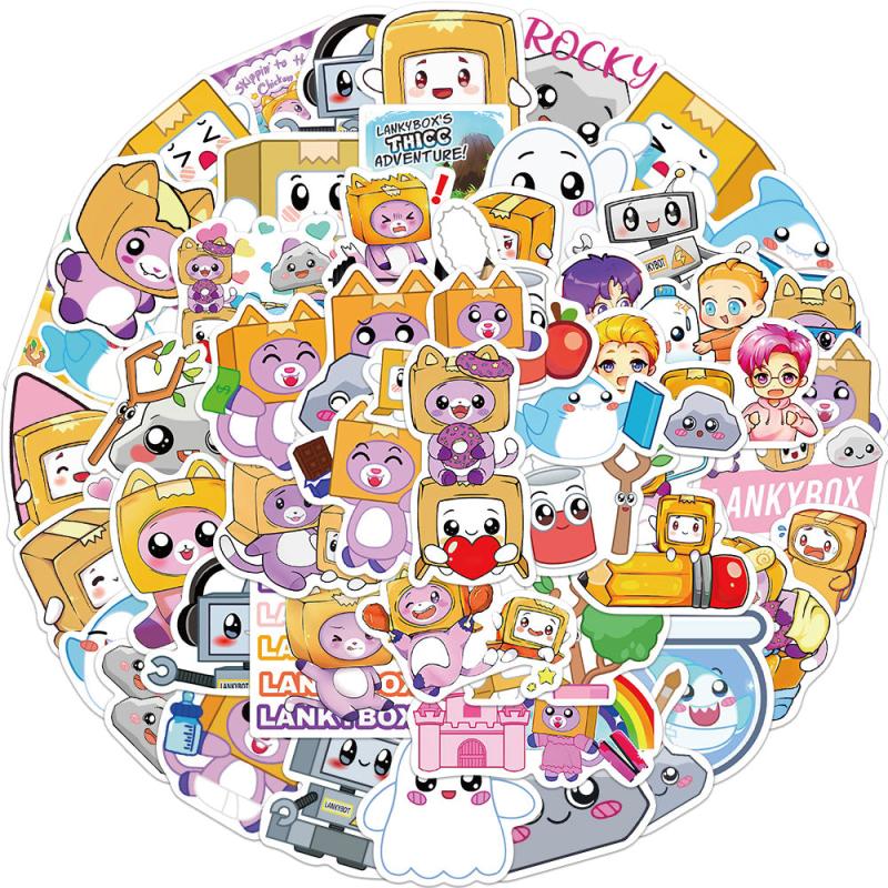 50 Sheets Cat Sticker Set for Laptop Scrapbooking Waterproof Toy Gift