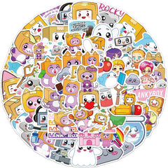 50 Sheets Cat Sticker Set for Laptop Scrapbooking Waterproof Toy Gift