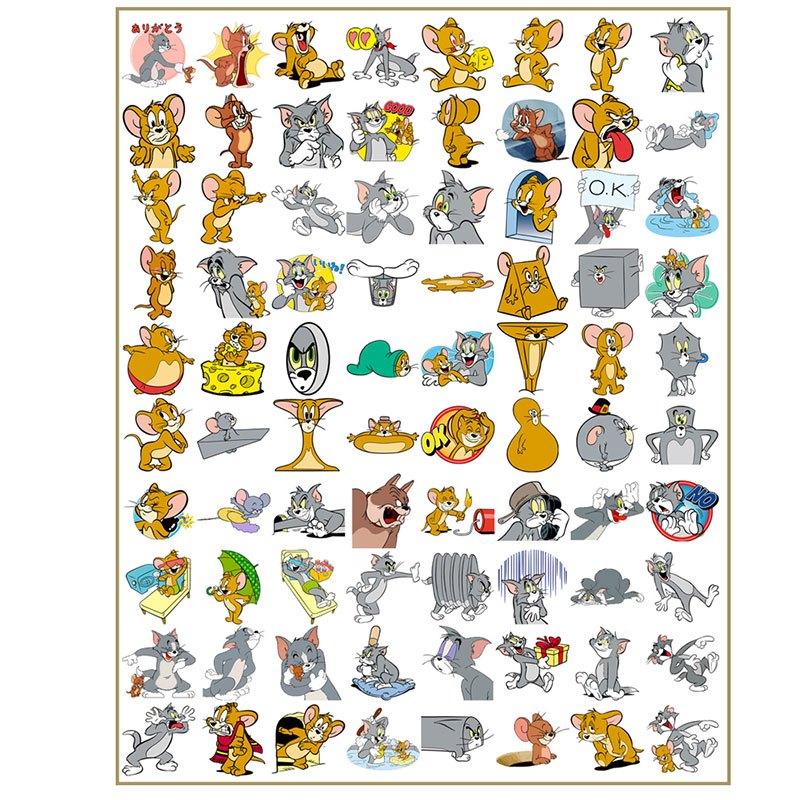 80pcs Mouse Cartoon Sticker Set for Kids Stationery & Computer Decoration