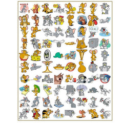 80pcs Mouse Cartoon Sticker Set for Kids Stationery & Computer Decoration