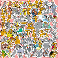 80pcs Mouse Cartoon Sticker Set for Kids Stationery & Computer Decoration
