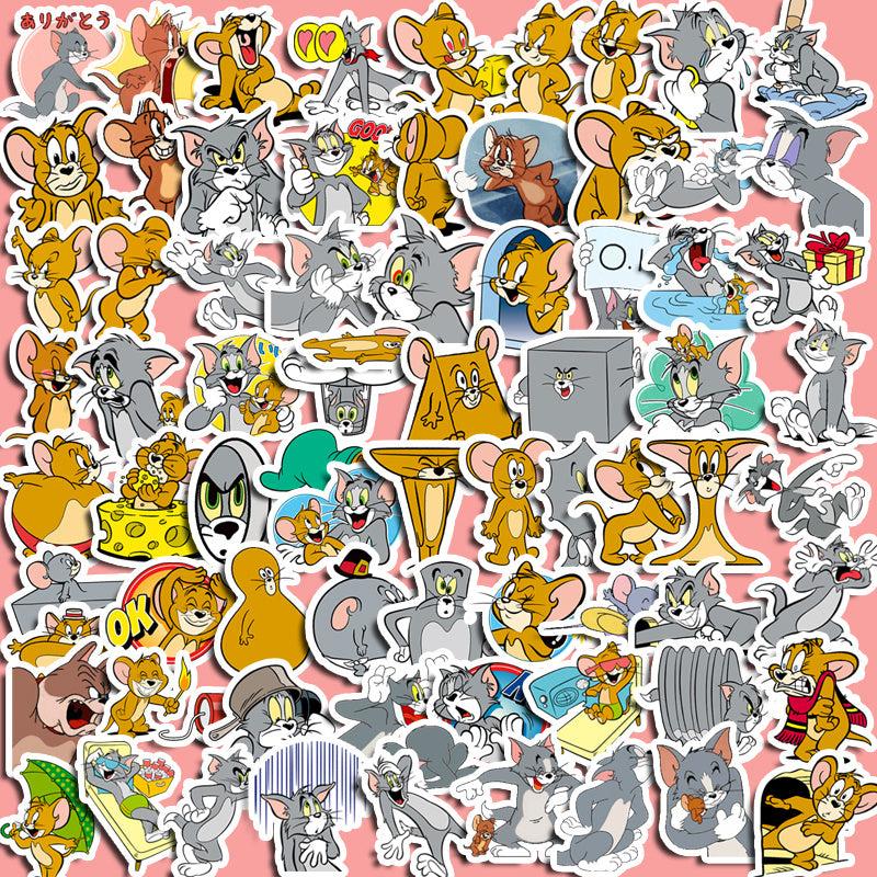 80pcs Mouse Cartoon Sticker Set for Kids Stationery & Computer Decoration