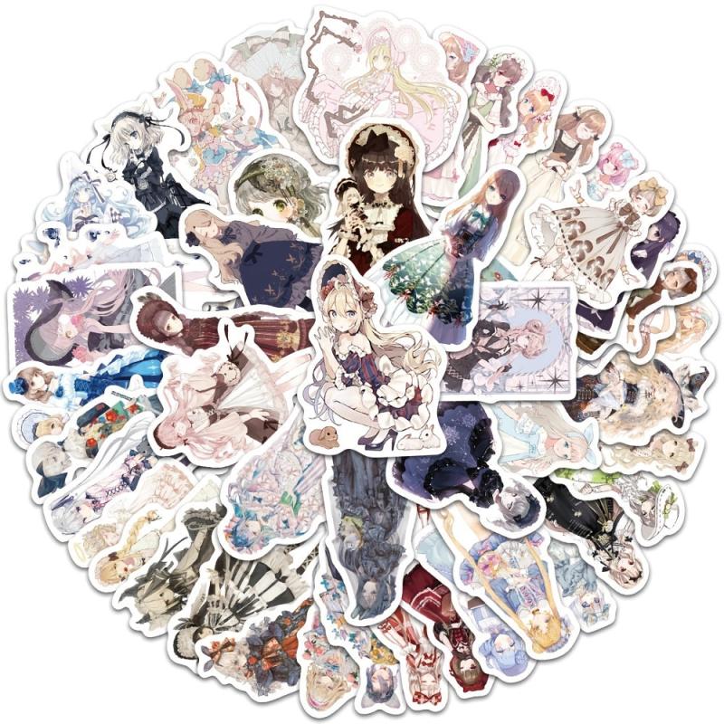 Anime Stickers for Teen Girls - Waterproof Decals for Phone, Laptop