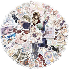 Anime Stickers for Teen Girls - Waterproof Decals for Phone, Laptop