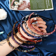 Natural Crystal Headband Bride Fairy Style Women Girls Casual Party Decors Gift