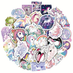 50pcs Unicorn Stickers for Kids Teens & Adults Phones Hydroflasks Laptops