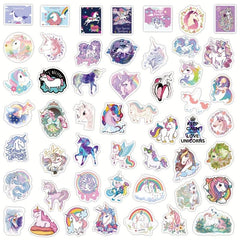 50pcs Unicorn Stickers for Kids Teens & Adults Phones Hydroflasks Laptops