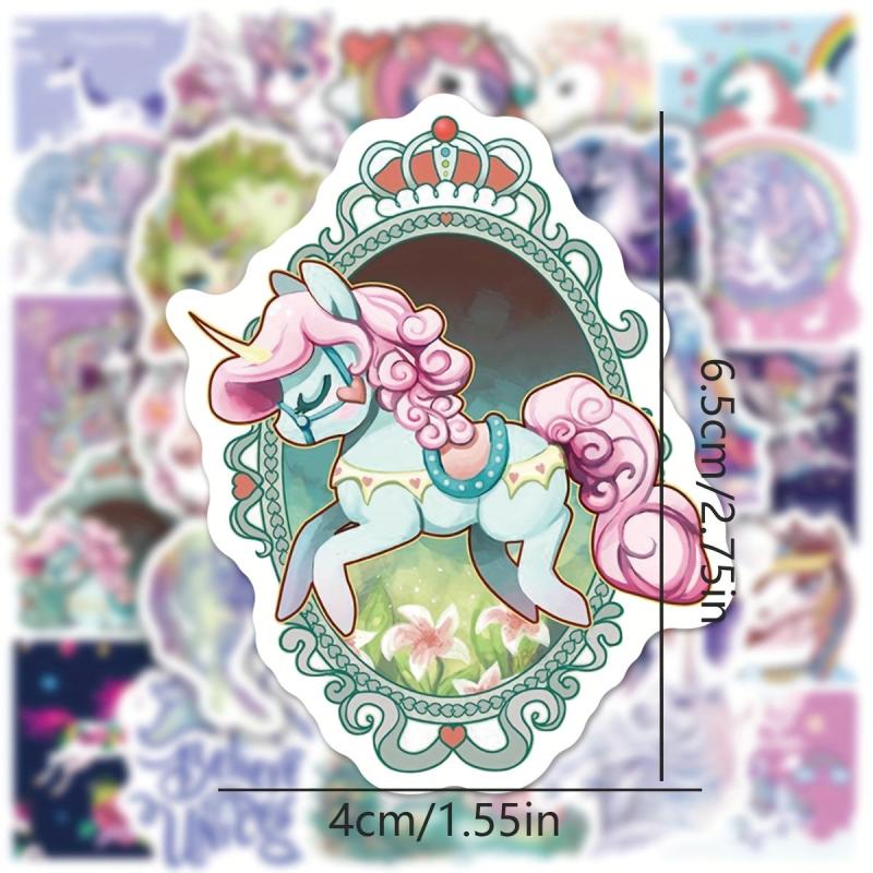50pcs Unicorn Stickers for Kids Teens & Adults Phones Hydroflasks Laptops