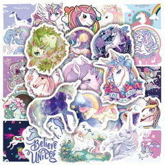 50pcs Unicorn Stickers for Kids Teens & Adults Phones Hydroflasks Laptops