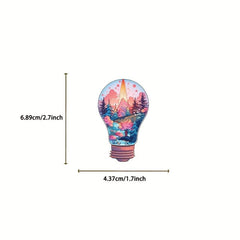 50pcs Light Bulb World Waterproof Stickers for Guitar Notebook Luggage DIY
