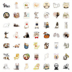 53pcs Ferret Vinyl Stickers Waterpr...