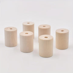 10pcs 20MM Log Wood Cylinder Bag Clothing Necklace Accessories
