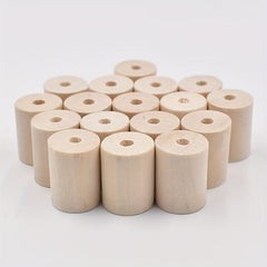 10pcs 20MM Log Wood Cylinder Bag Clothing Necklace Accessories