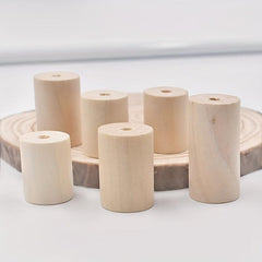 10pcs 20MM Log Wood Cylinder Bag Clothing Necklace Accessories