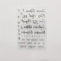Digital DIY Cartoon Transparent Seal Hand Account Scrapbook Stamp Decor