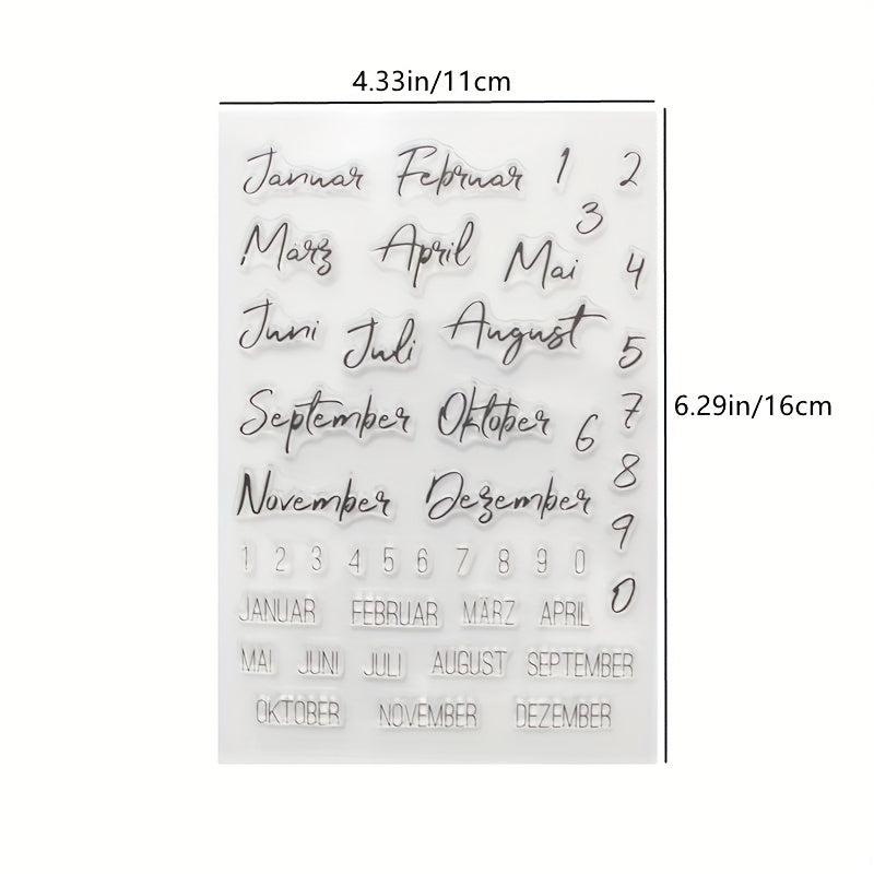 Digital DIY Cartoon Transparent Seal Hand Account Scrapbook Stamp Decor