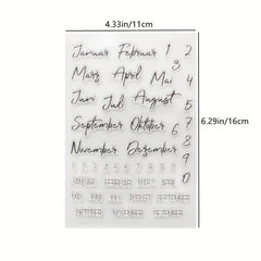 Digital DIY Cartoon Transparent Seal Hand Account Scrapbook Stamp Decor