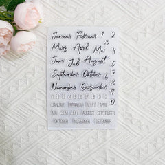 Digital DIY Cartoon Transparent Seal Hand Account Scrapbook Stamp Decor