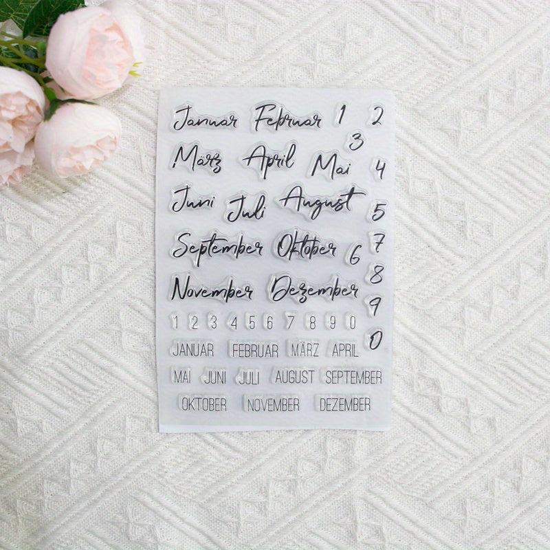 Digital DIY Cartoon Transparent Seal Hand Account Scrapbook Stamp Decor