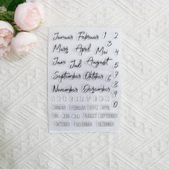 Digital DIY Cartoon Transparent Seal Hand Account Scrapbook Stamp Decor