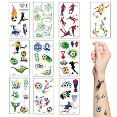 Football Temporary Tattoo Stickers Mini Cartoon Facial Stickers