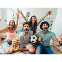 Football Temporary Tattoo Stickers Mini Cartoon Facial Stickers