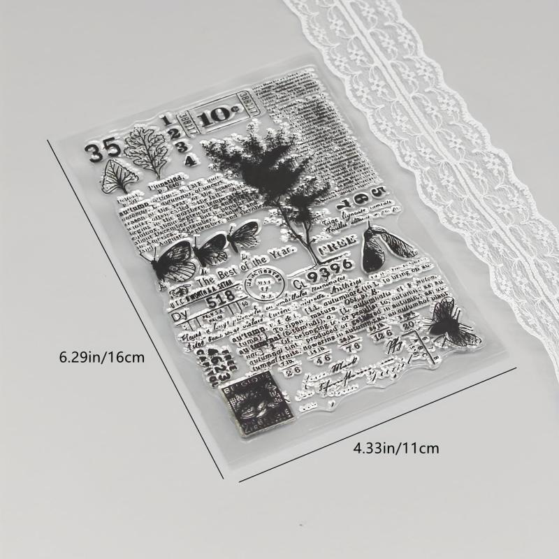 Cartoon Transparent Seal for Scrapbooking Background DIY
