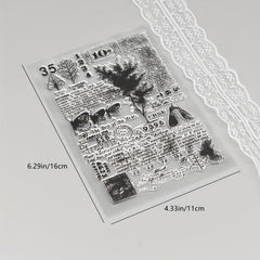 Cartoon Transparent Seal for Scrapbooking Background DIY