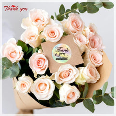 500 Pieces Laser Wedding Handbag Thank You Stickers