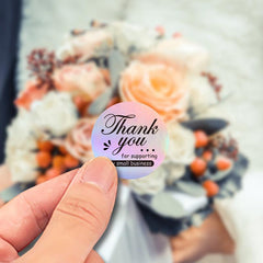 500 Pieces Laser Wedding Handbag Thank You Stickers