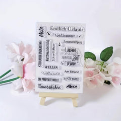 Holiday Clear Stamp for Card Making & Scrapbooking DIY Crafts