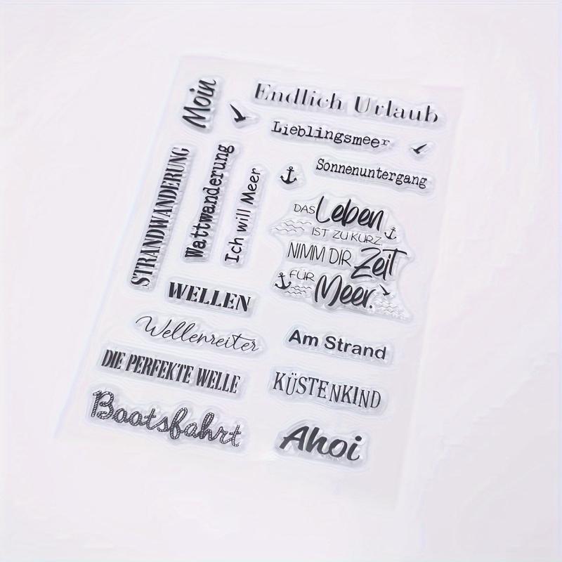 Holiday Clear Stamp for Card Making & Scrapbooking DIY Crafts