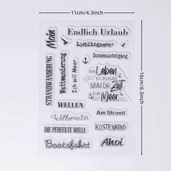 Holiday Clear Stamp for Card Making & Scrapbooking DIY Crafts