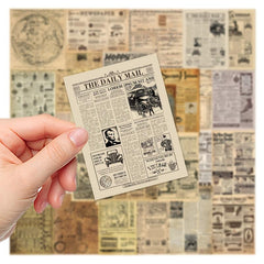 35pcs Vintage Parchment Paper Waterproof Sticker DIY Creative Toy