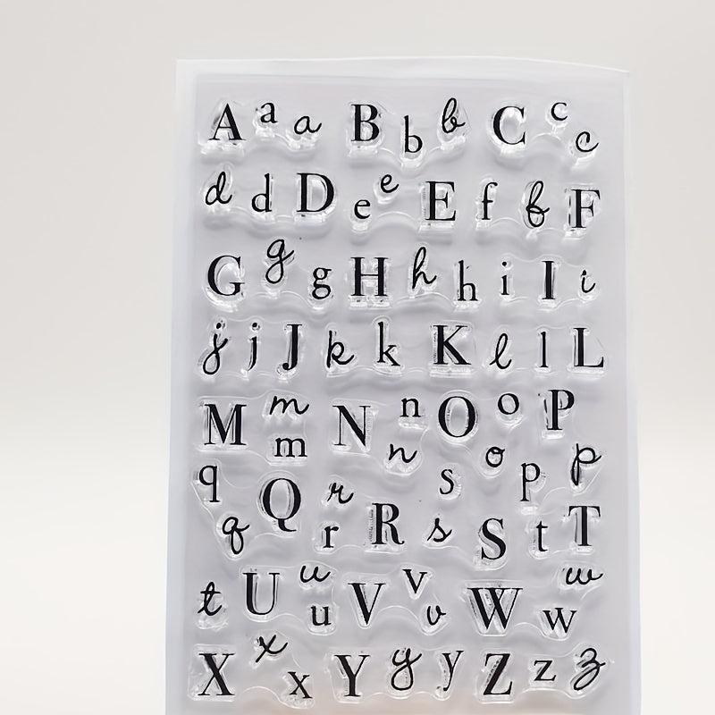 Letter Silicone Transparent Stamp
