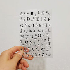 Letter Silicone Transparent Stamp