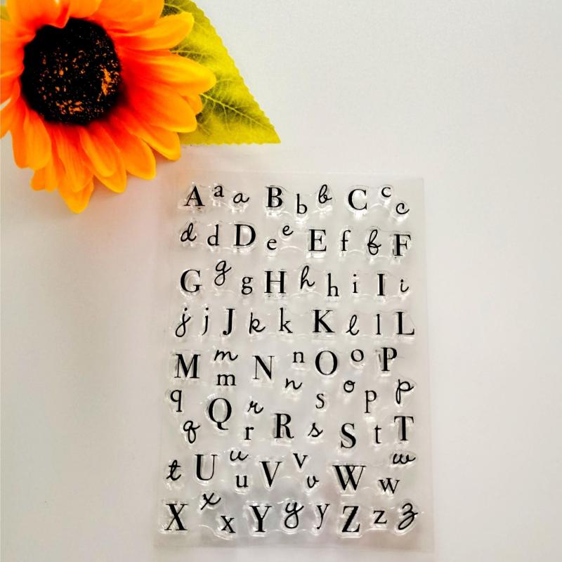 Letter Silicone Transparent Stamp